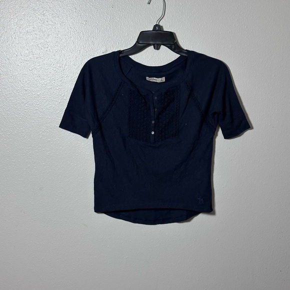 Abercrombie Kids Navy Blue Blouse Top size S. - Picture 1 of 6